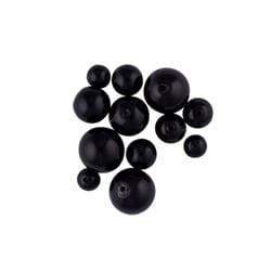 AussieSuperStore Jewellery Making Supplies Glass Pearl Black Glass Pearl Black | Jewellery Making Beads 9331468017349 VCGPMXBK